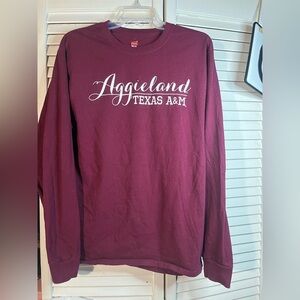 Aggieland Texas A&M Heart of Texas Deep Maroon T-Shirt
